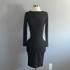 Black fitted cutout Dress